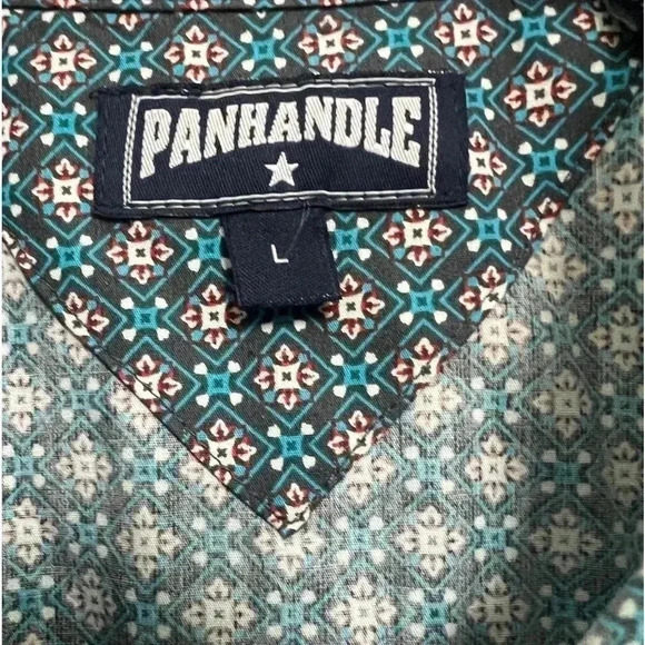 Panhandle Western Men’s Long sleeve Pearl Snaps Size Large - Picture 6 of 8